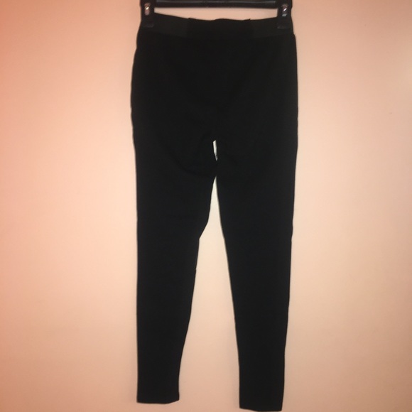 Size XS Material Girl Leggings w Pleather Panels - Picture 2 of 5